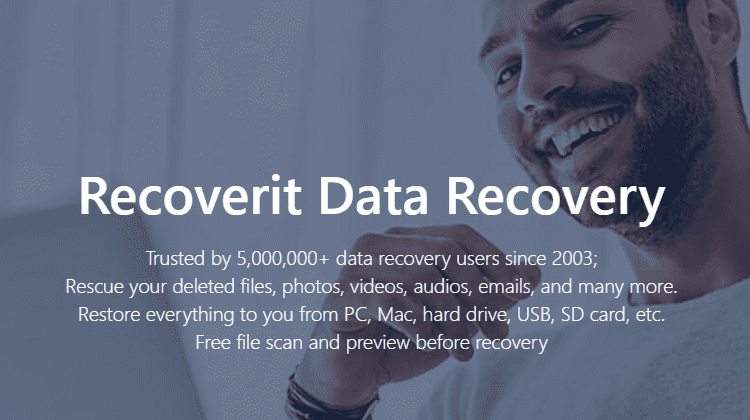 Free Data Recovery with Wondershare Recoverit